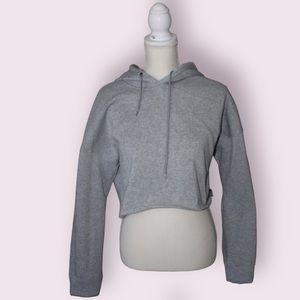 Cisono grey cropped hoodie size L